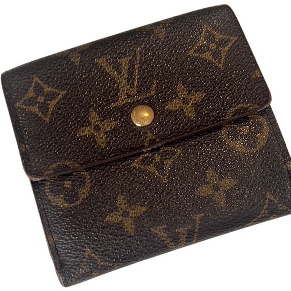 Louis Vuitton Brown Elise Monogram Coated Canvas Leather Wallet